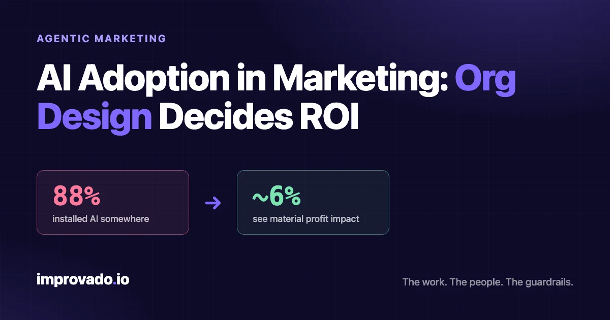 AI Adoption in Marketing: Org Design Decides ROI, Not Procurement - Improvado Blog