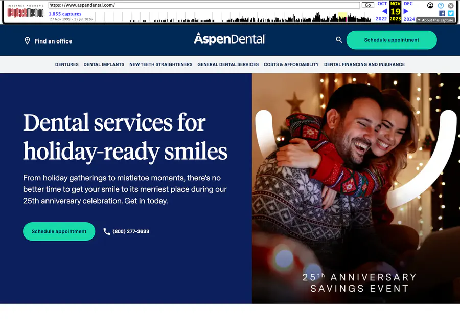 Archived 2023 Aspen Dental savings-plan promotion