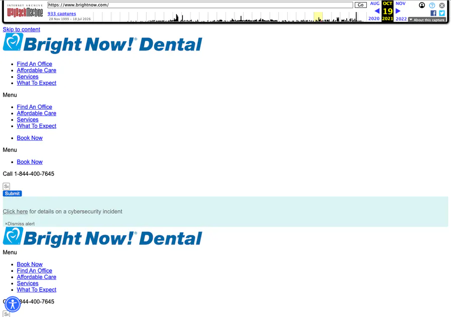 Archived 2021 Bright Now Dental offer