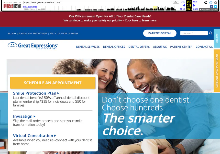 Archived 2021 Great Expressions membership-plan pricing