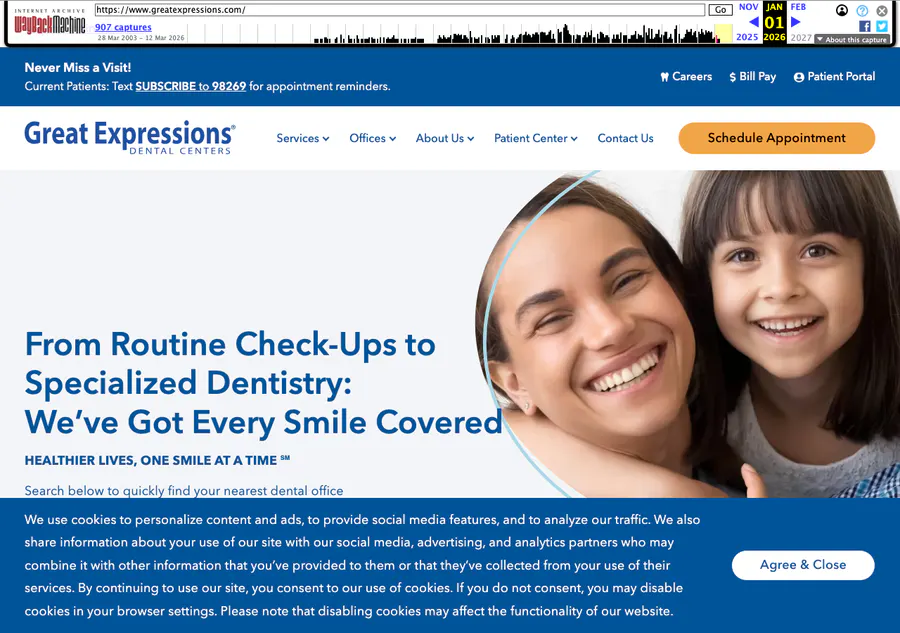 Archived 2026 Great Expressions membership page without visible pricing