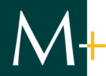 M Plus' logo
