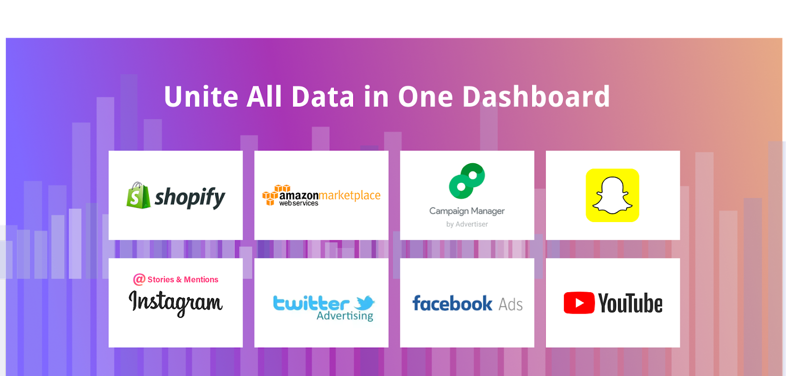 Improvado marketing data sources for the ecommerce industry