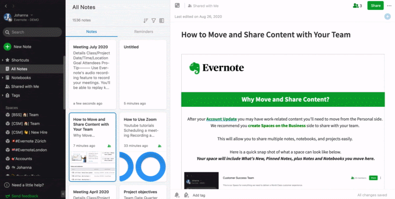 How Evernote handles product adoption