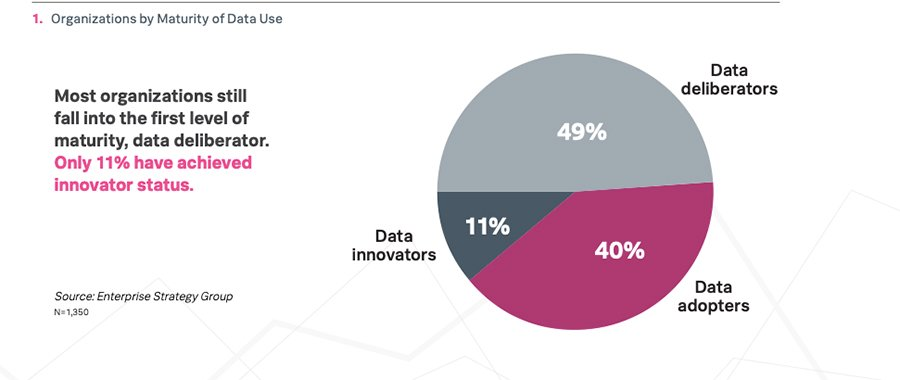 Organization by maturity of data use