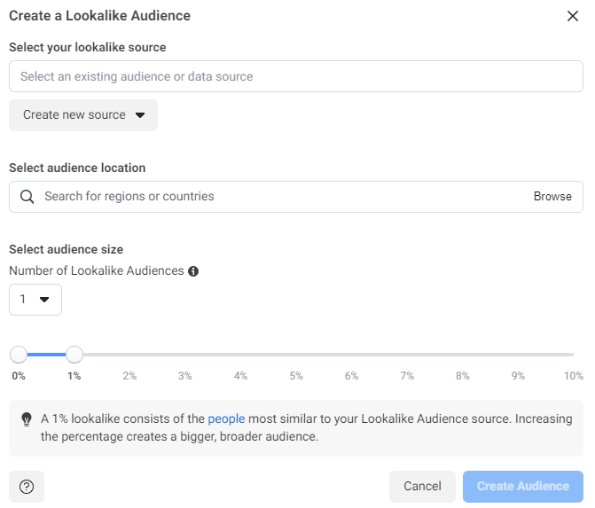 Guide on how to create a lookalike audience