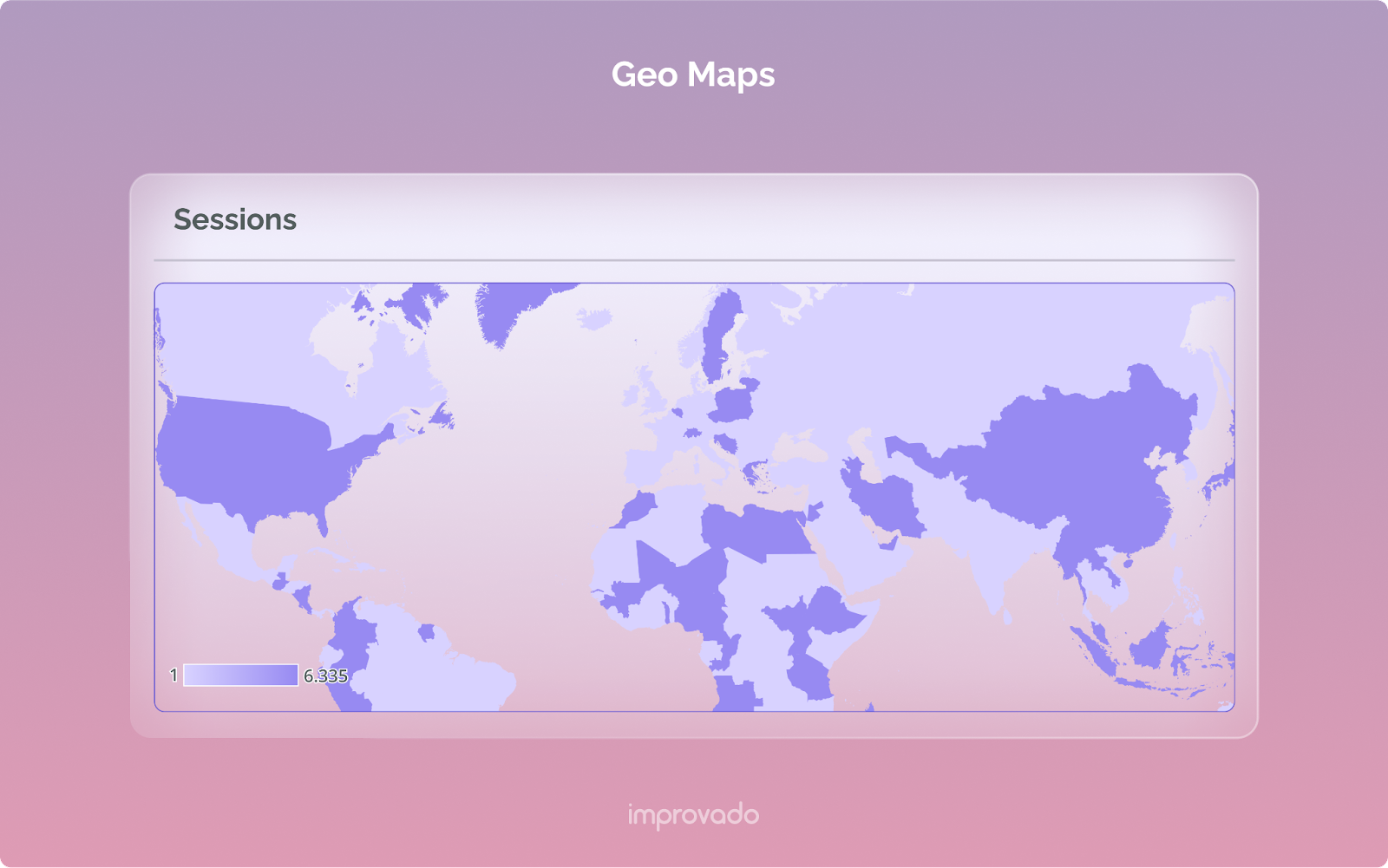 Geo maps are best suited for visualizing metrics tied to a specific region.
