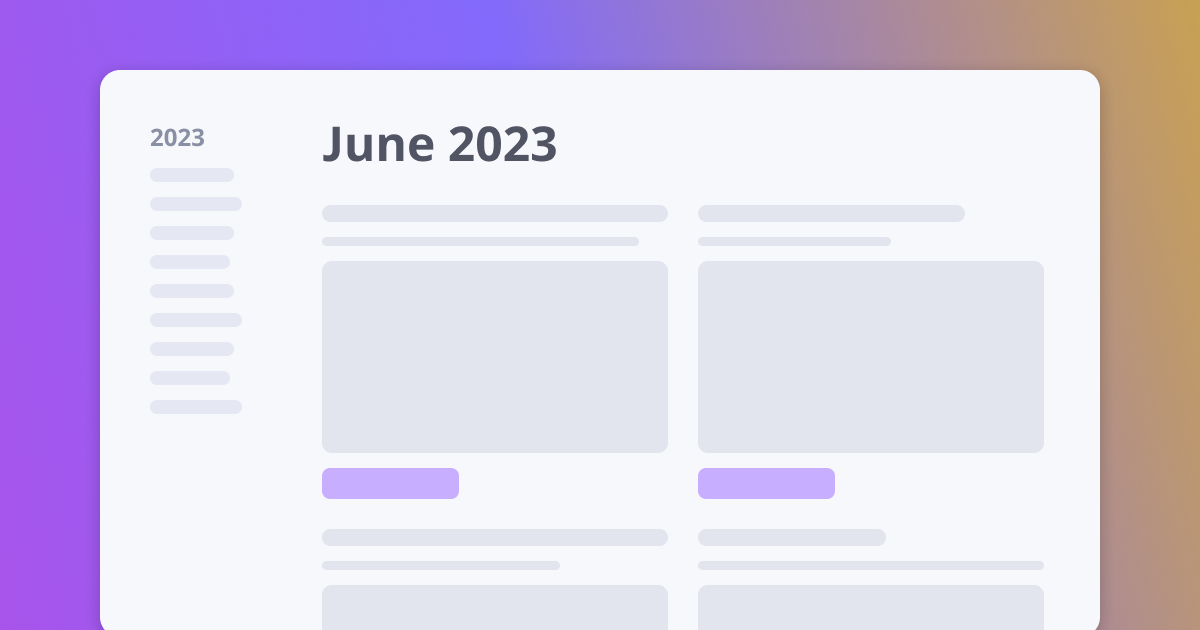 June 2023 Product Updates June 2023 product updates