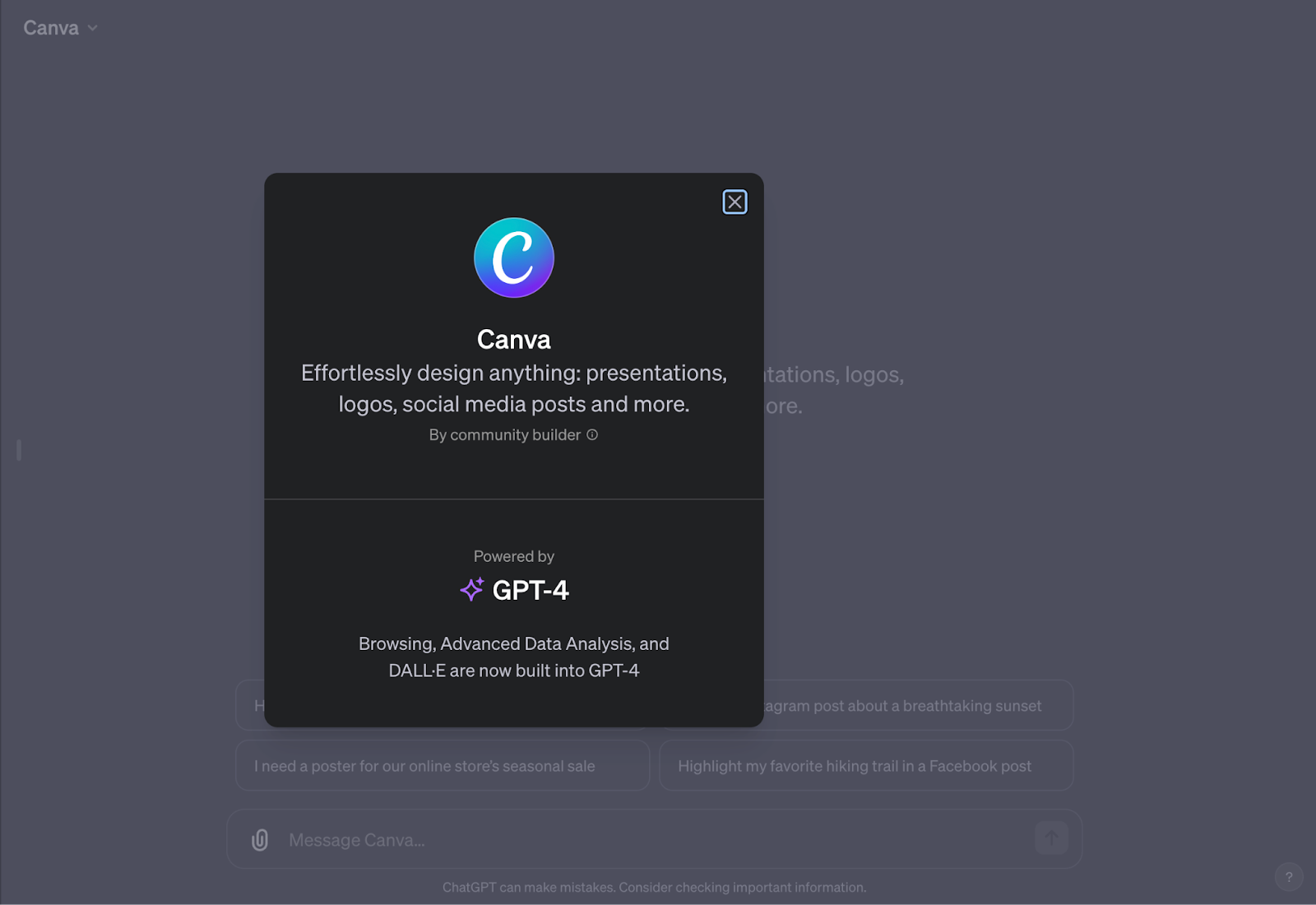 An example of a custom GPT and how it can be incorporated into brand