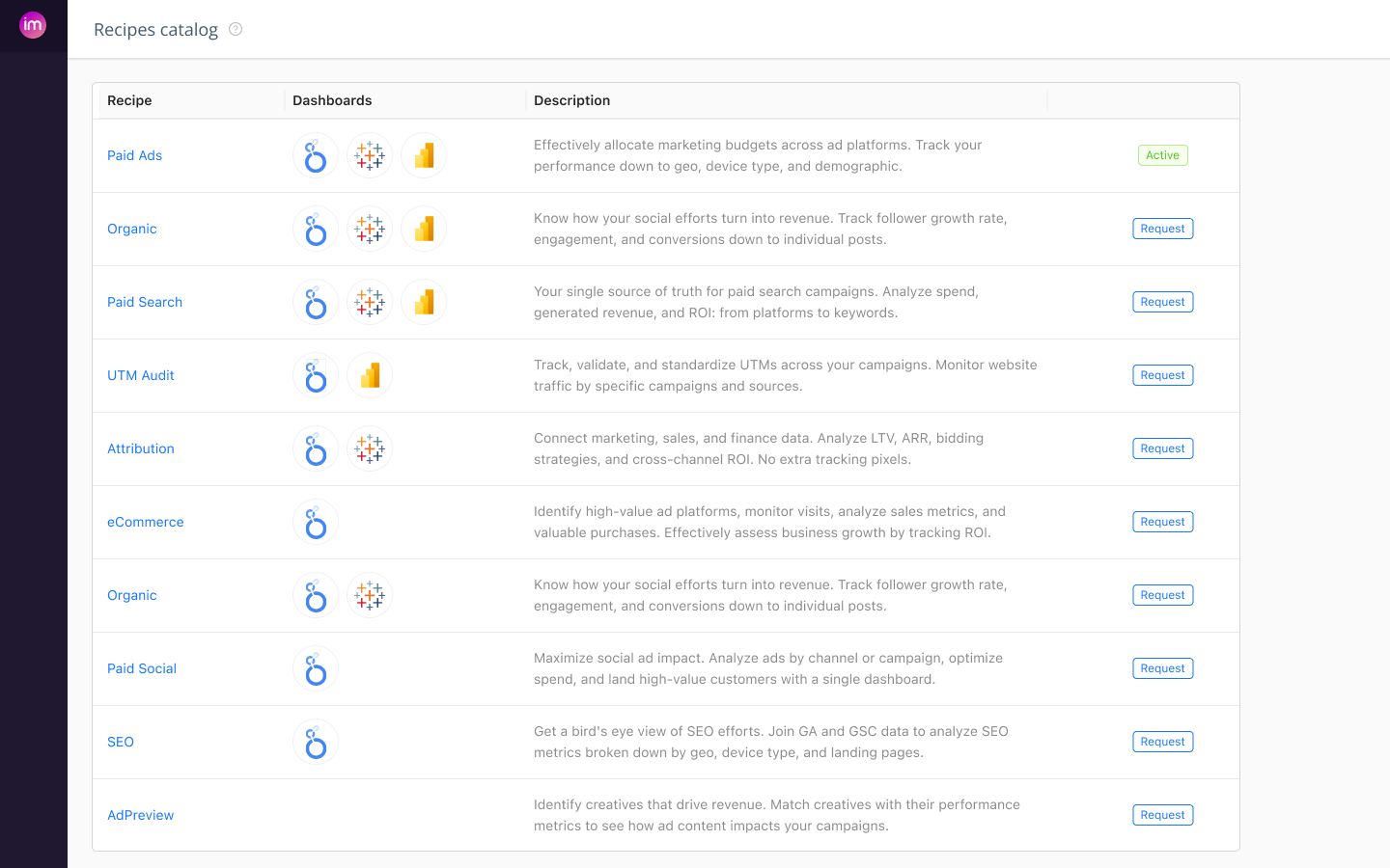 Improvado is an enterprise-grade marketing analytics and data management platform.