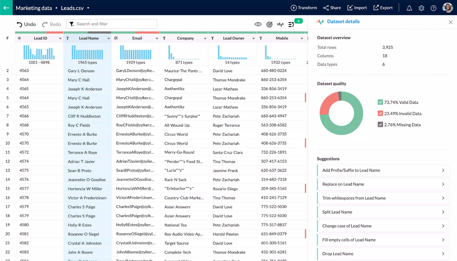 Zoho Analytics is a self-service analysis tool known for its intuitive report building.