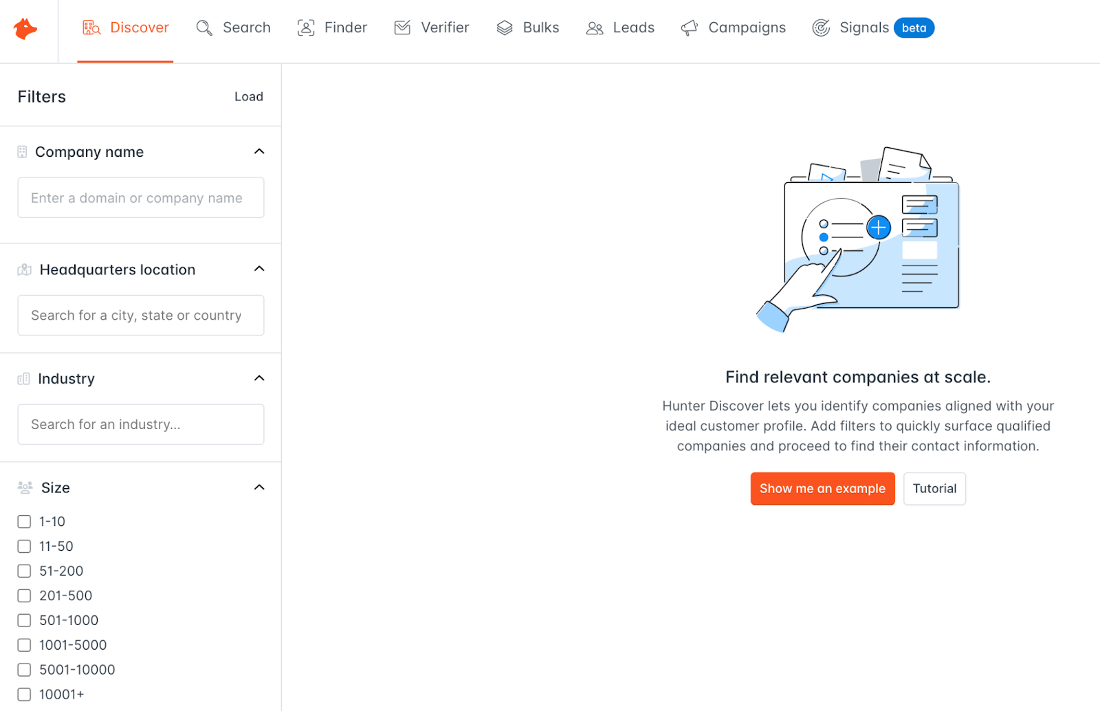 Hunter is a lead generation tool that helps businesses find and verify professional email addresses for effective outreach.