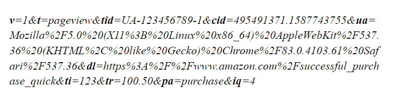 Measurement Protocol parameters