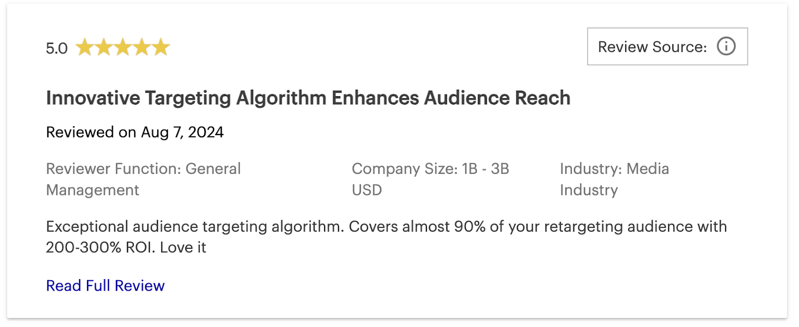 Criteo Retail Media peer review