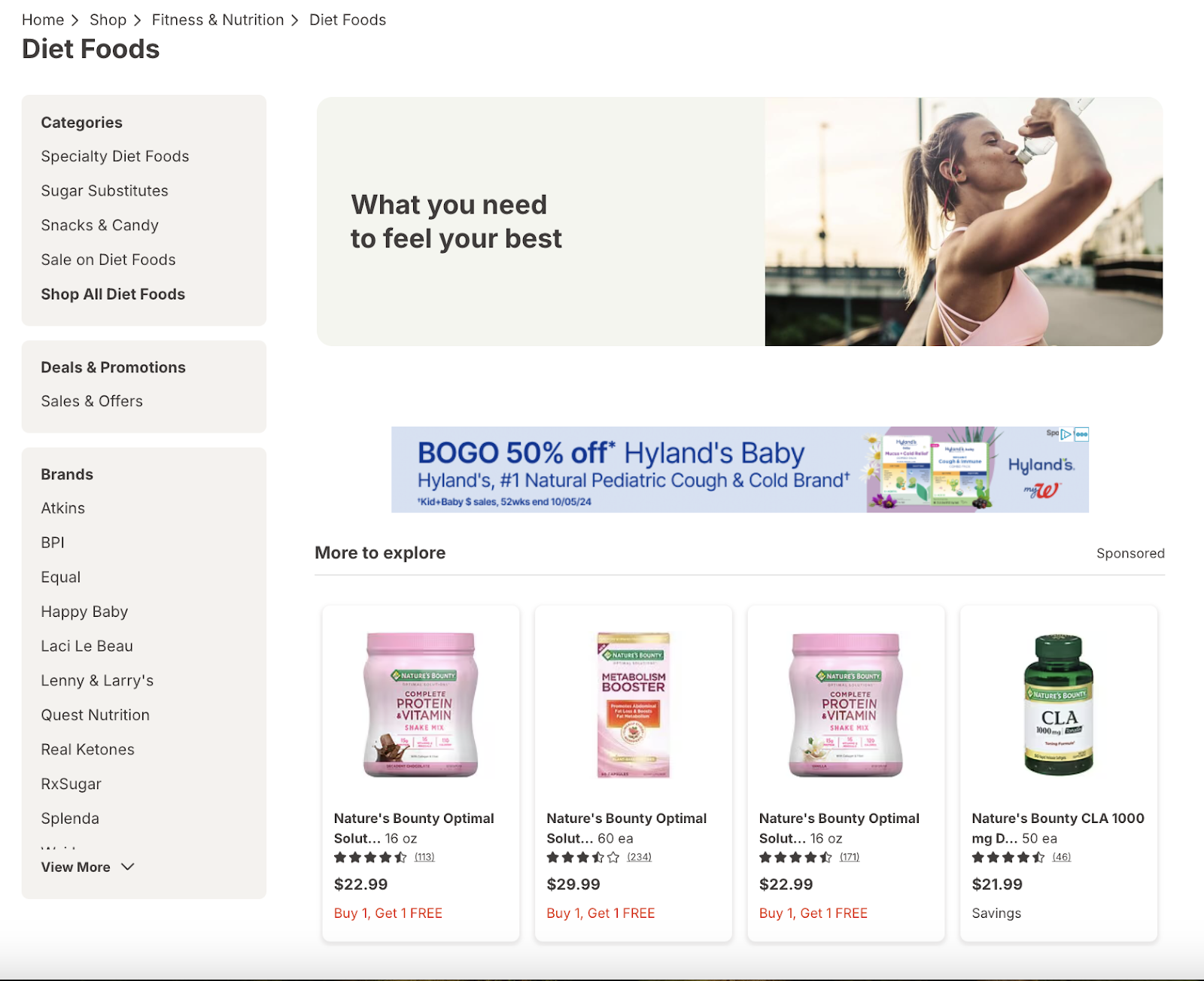 Walgreens sponsored product placements
