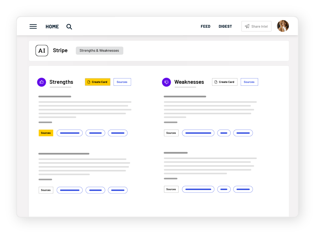 Klue delivers competitive insights to sales and marketing teams.