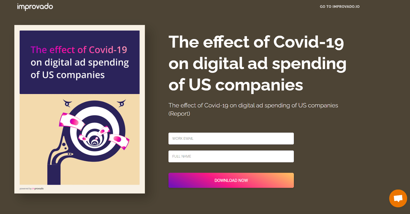 Gated content landing page example