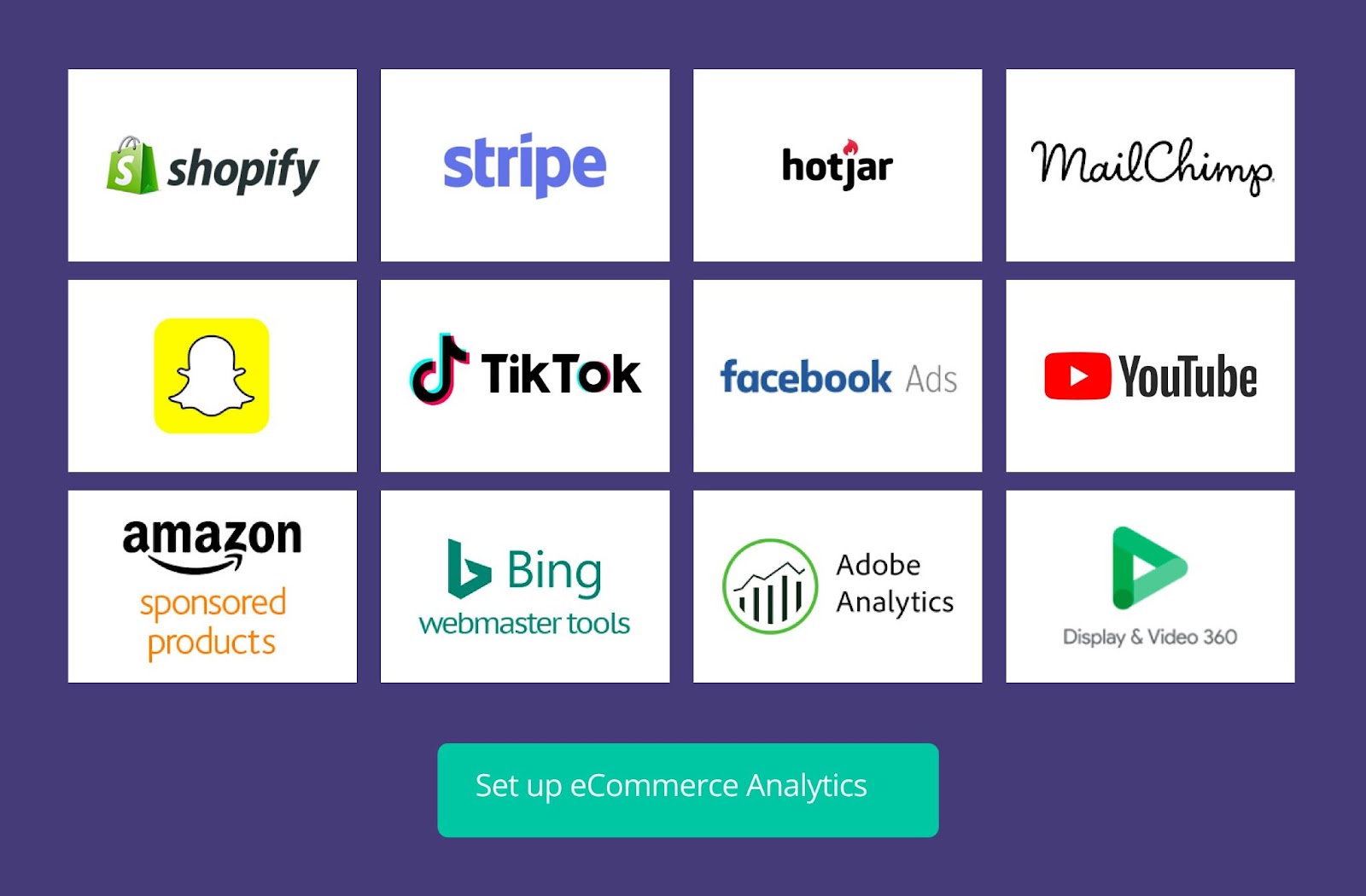 Ecommerce marketing connectors for omnichannel analytics