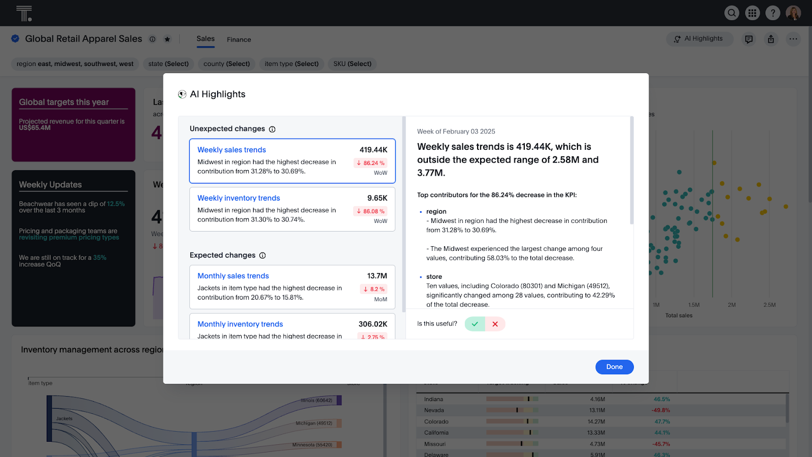 ThoughtSpot is an AI-powered analytics tool