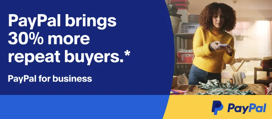 Example of PayPal using strong value propositions to engage its target audience.