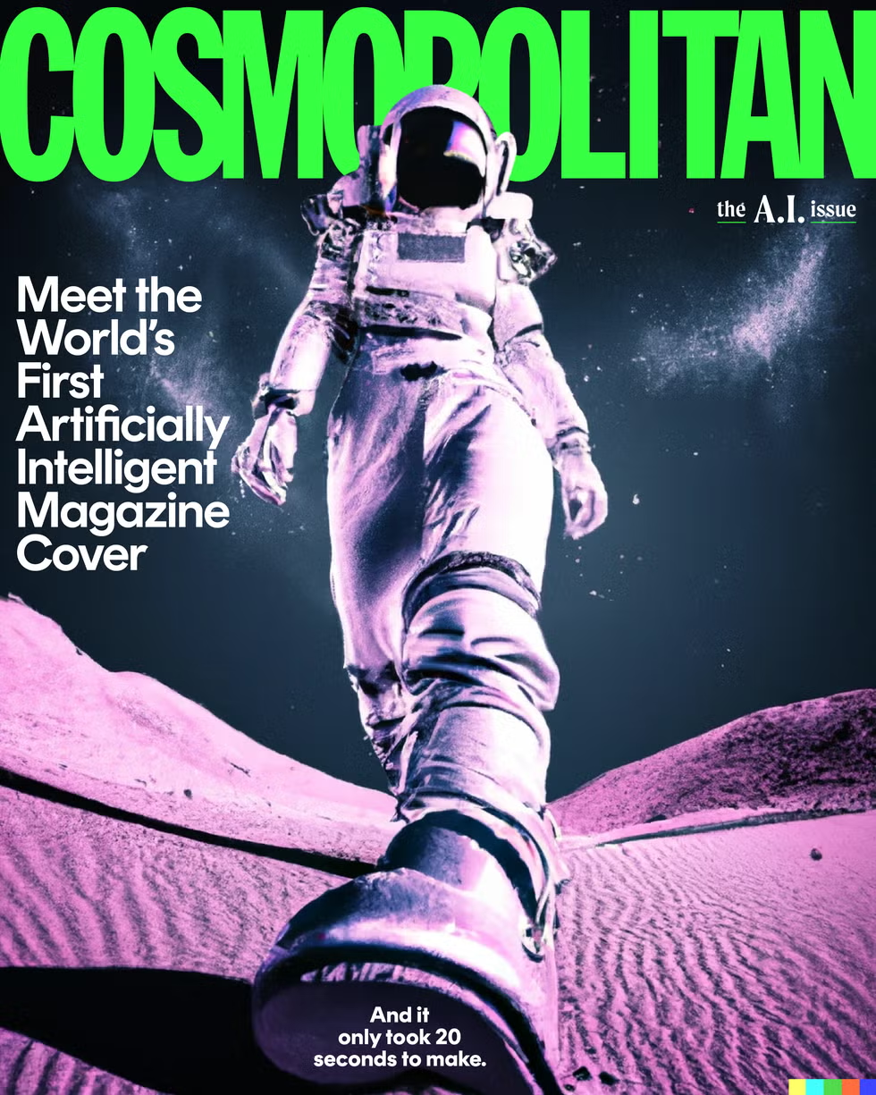 Example of ai-generated magazine cover