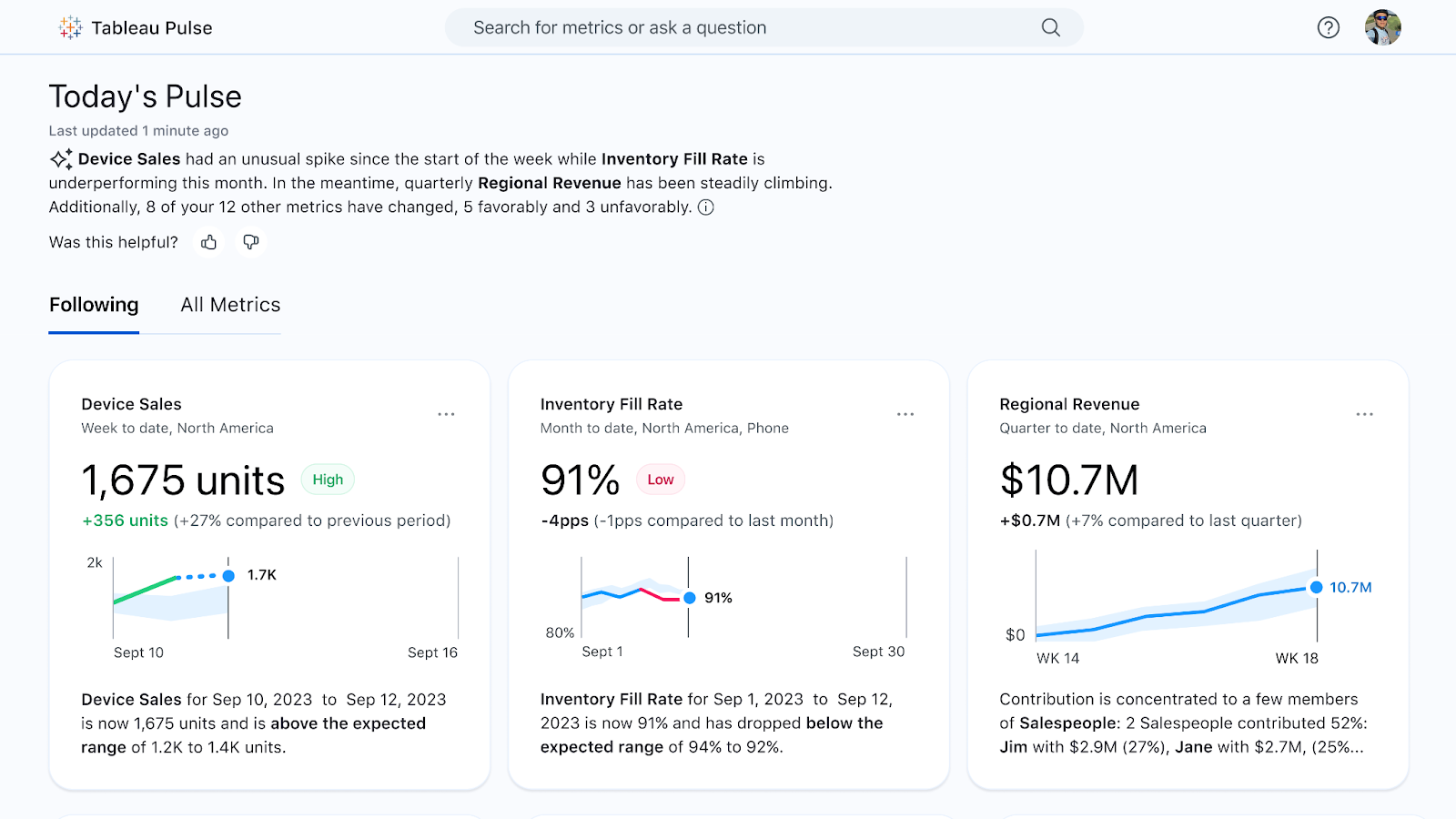 Tableau is a general-purpose BI tool offering AI features