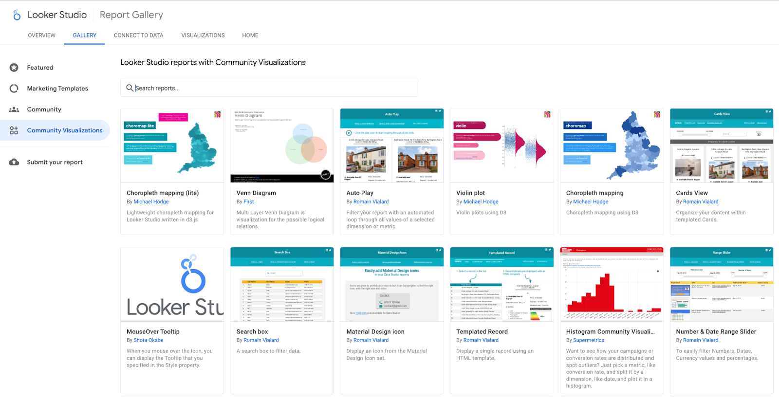 Looker Studio interface
