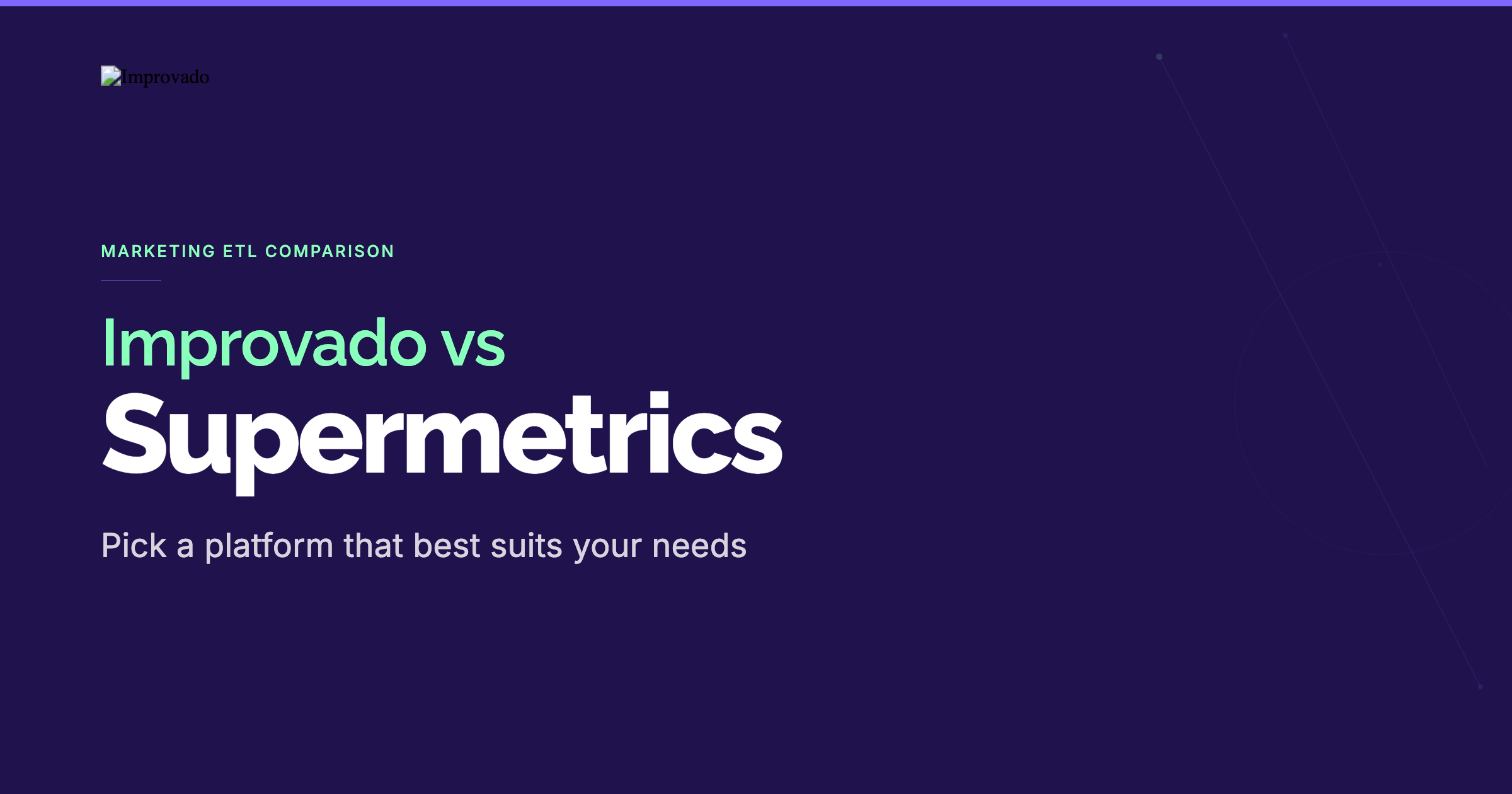 Supermetrics vs Improvado: Choosing the Right Marketing ETL (2026)