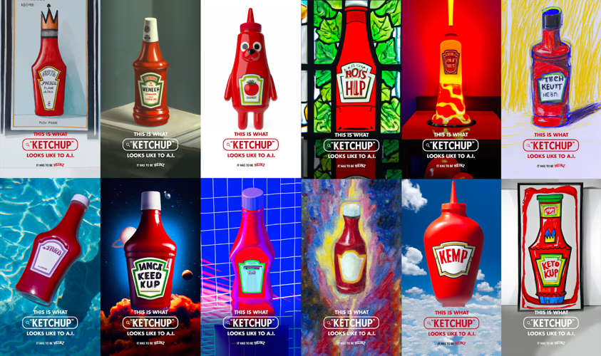 Heinz: AI Ketchup Campaigns