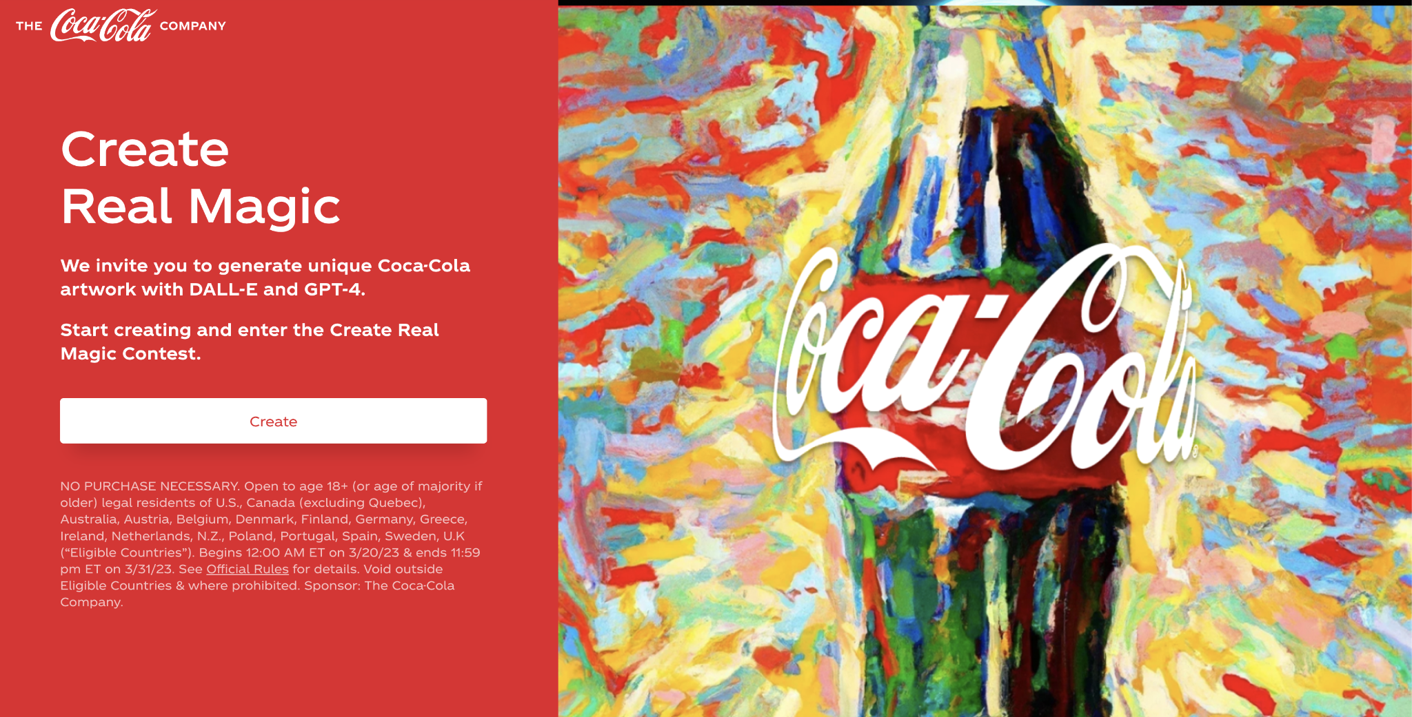 Coca-Cola ai marketing campaign