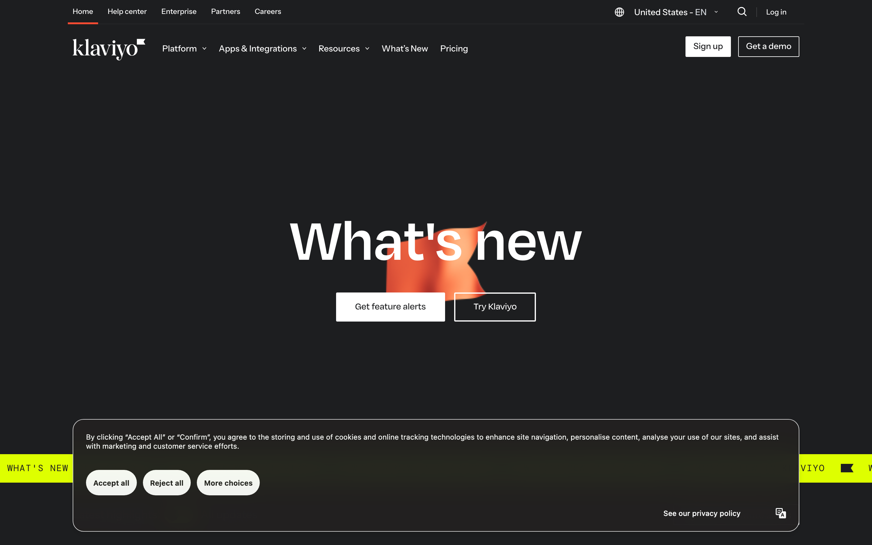 Klaviyo email marketing platform — campaign analytics, segmentation, and automation flows dashboard