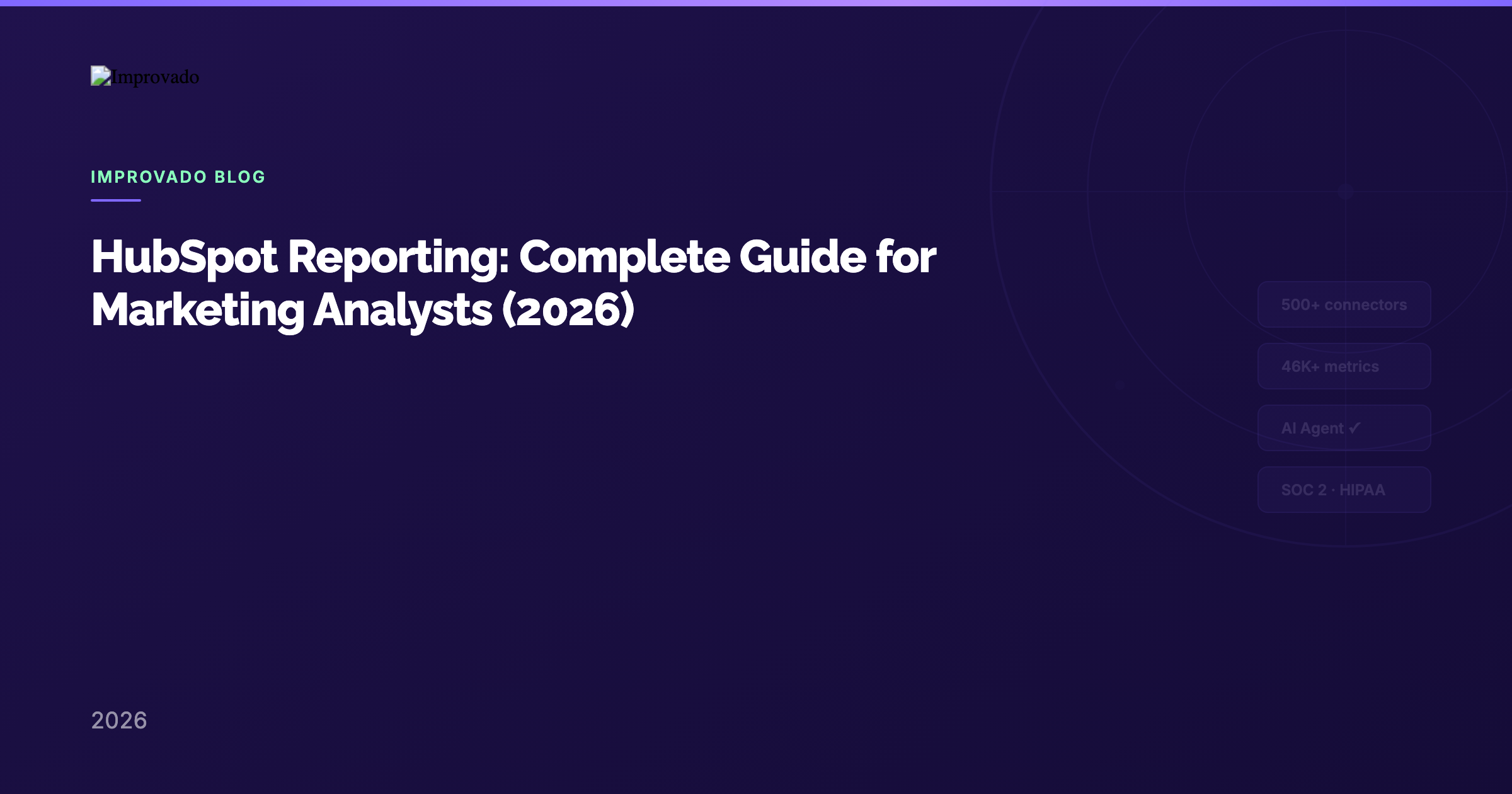 HubSpot Reporting: Complete Guide for Marketing Analysts (2026)