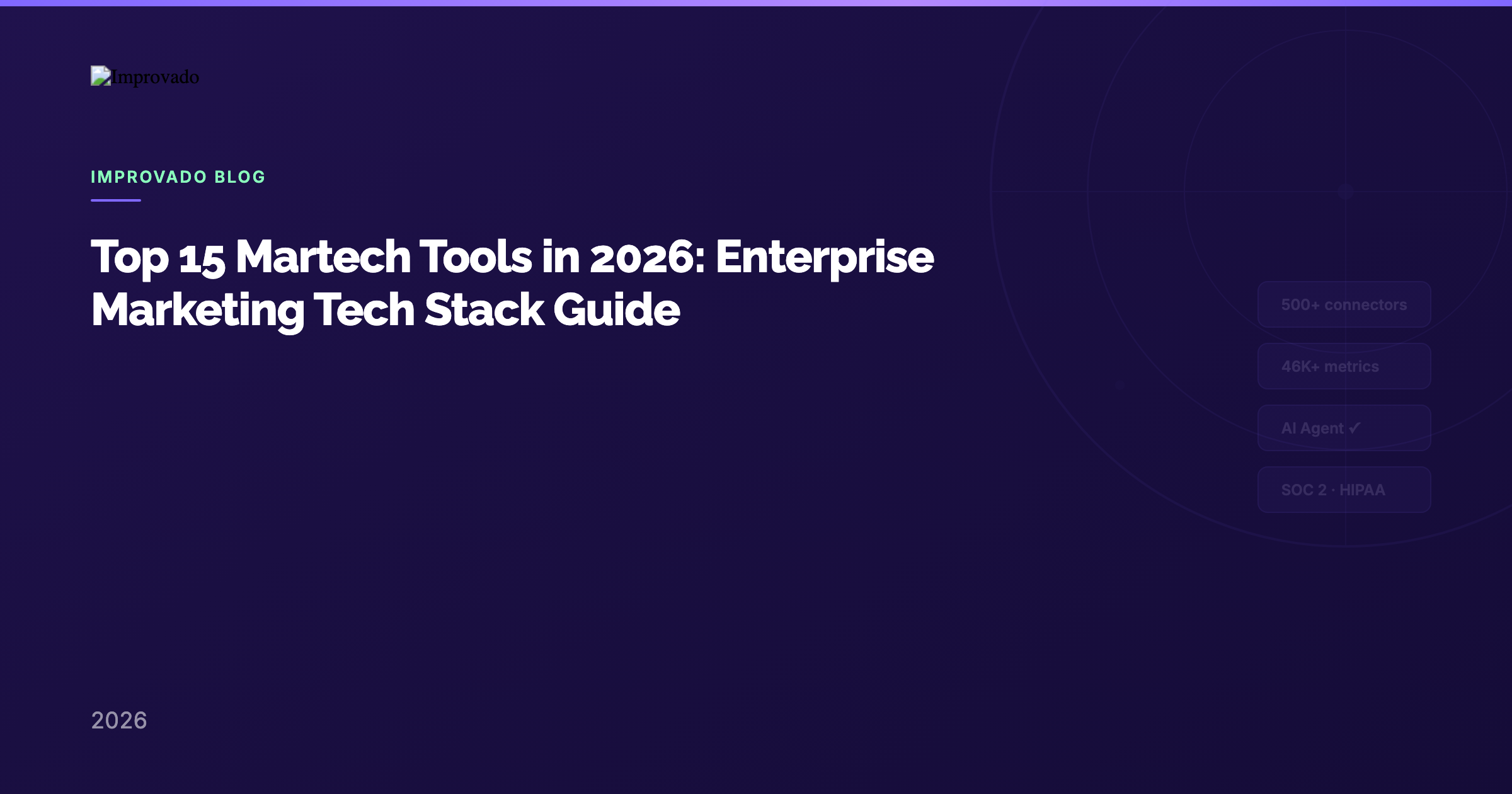 Top 15 Martech Tools in 2026: Enterprise Marketing Tech Stack Guide — Improvado Blog