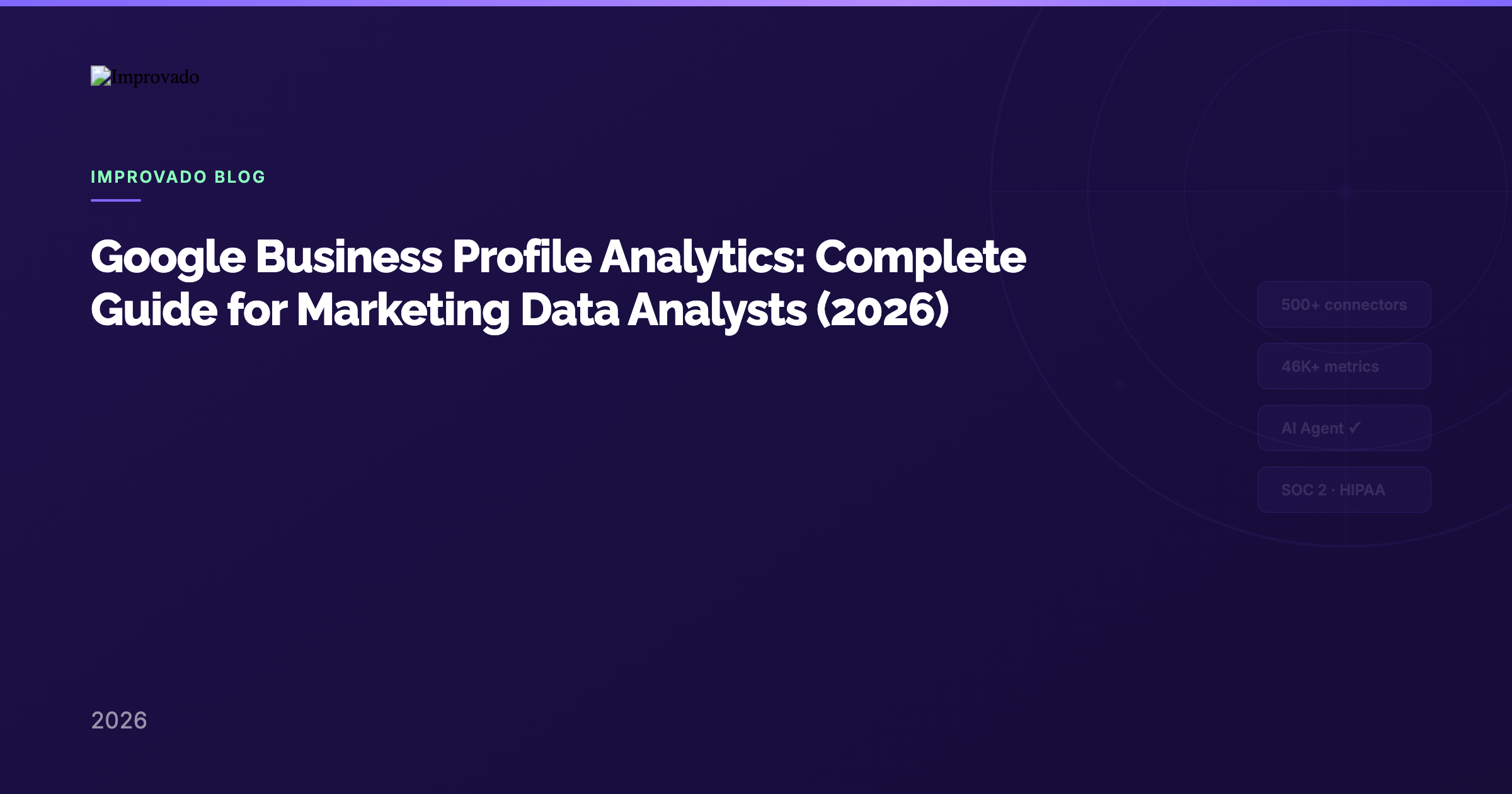 Google Business Profile Analytics: Complete Guide for Marketing Data Analysts (2026) — Improvado Blog